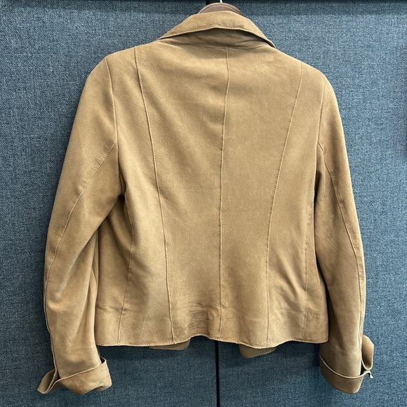 Genuine Moroccan suede leather jacket - worn a few times, like new condition. - Picture 3 of 5